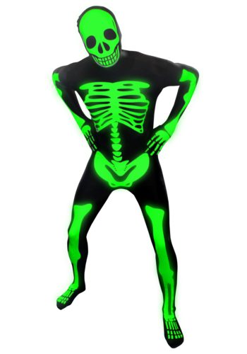 Adult Glow Skeleton Morphsuit Costume