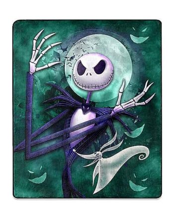 Jack Skellington Reversible Fleece Blanket - The Nightmare Before Christmas