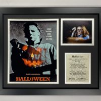 Legends Never Die Michael Myers Halloween Classic Horror Movie Collectible | Framed Photo Collage Wall Art Decor - 12"x15"