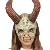 Mythical Skull Mask with Horns