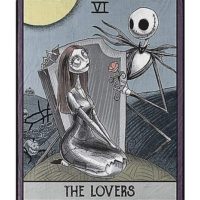 Tarot Card Jack and Sally Fleece Blanket – The Nightmare Before Christmas