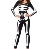 Women's Glow In the Dark Skeleton Catsuit