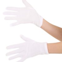 Adult White Costume Gloves