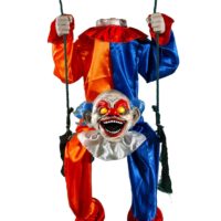 Animated Headless Clown on Swing Halloween Decoration