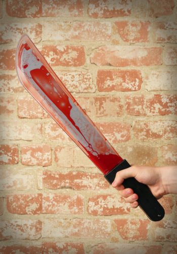 Bleeding Machete Knife