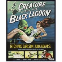 Creature From the Black Lagoon - 8x10 Vintage Hollywood Horror Movie Poster Wall Art Print - Creepy Classic Scary Movie Home Decor Picture for Man Cave, Boys Bedroom, Teens Room - Gift for Men