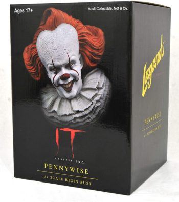 DIAMOND SELECT TOYS Legends in 3-Dimensions: It Chapter Two Pennywise 1: 2 Scale Bust, Multicolor, 10 inches