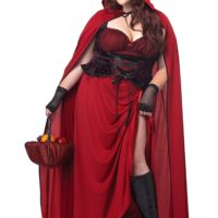 Dark Plus Size Red Riding Hood Costume