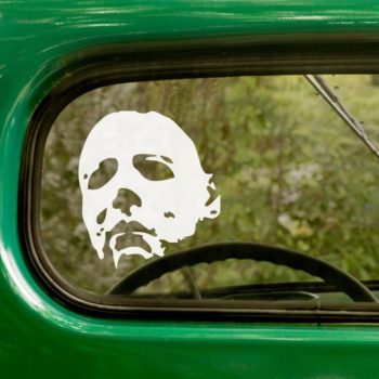 FlyWallD Michael Myers Halloween Halloween Horror Sticker White Car Window Vinyl Art Decal