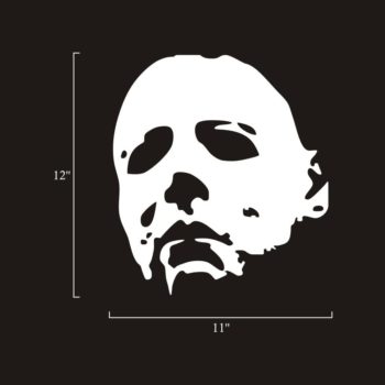 FlyWallD Michael Myers Halloween Halloween Horror Sticker White Car Window Vinyl Art Decal