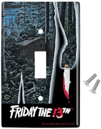 GRAPHICS & MORE Friday The 13th Poster Plastic Wall Decor Toggle Light Switch Plate Cover