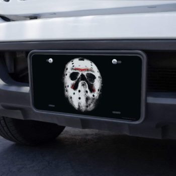 Graphics and More Friday The 13th Jason Mask Novelty Metal Vanity Tag License Plate