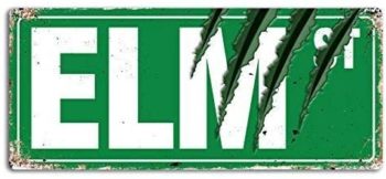 Lilyanaen New Metal Sign Aluminum Sign Elm Street Claws Wall Sign