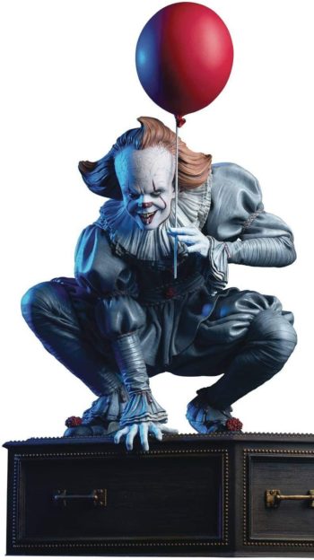 Tweeterhead It: Pennywise Maquette, Multicolor, 13 inches