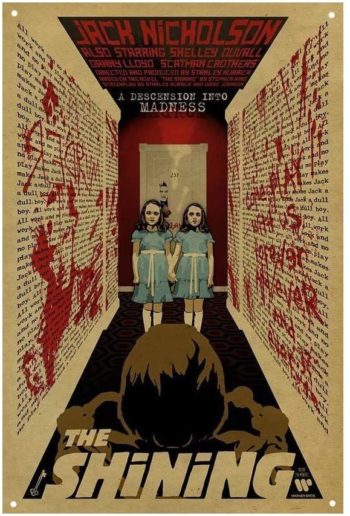 The Shining Film Movie Vintage Retro Tin Sign Metal Sign TIN Sign 7.8X11.8 INCH