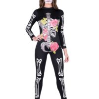 Women's Day of the Dead Catsuit Costume