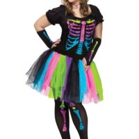 Womens Funky Punk Bones Plus Size