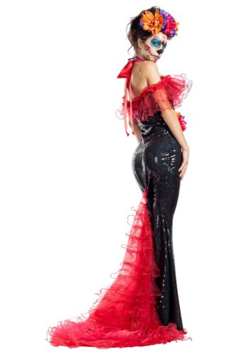 Women's Glamour Muerta Day of the Dead Costume