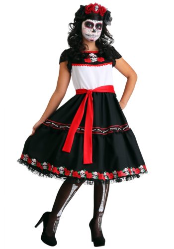 Women's Sassy Sugar Skull Costume