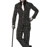 Bone Pin Stripe Suit Costume for Men