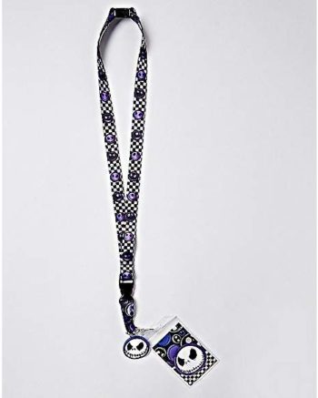 Checkered Jack Skellington Lanyard - The Nightmare Before Christmas