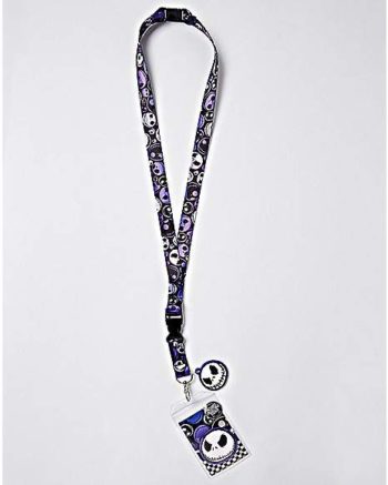 Checkered Jack Skellington Lanyard - The Nightmare Before Christmas