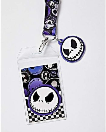 Checkered Jack Skellington Lanyard - The Nightmare Before Christmas