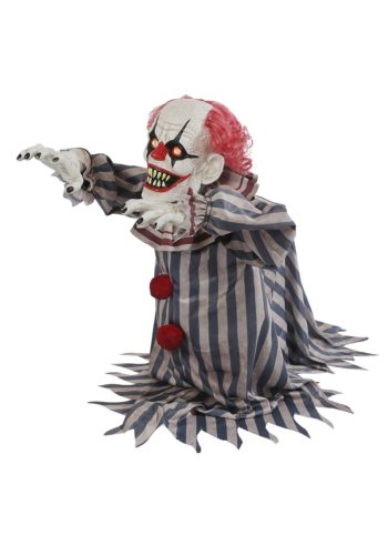 Jumping Evil Clown Halloween Prop