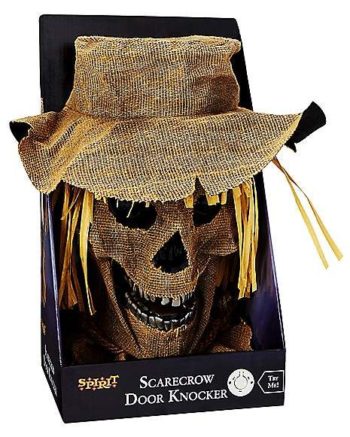 Light-Up Scarecrow Door Knocker - Decorations