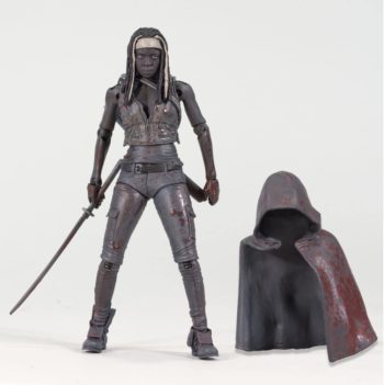 McFarlane Toys The Walking Dead TV Series 3 Bloody Black and White Michonne and Pet Zombie Action Figure, 3-Pack