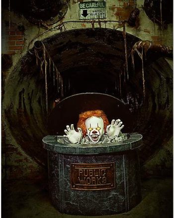 21 Inch Pennywise Sewer Grate Animatronic Decoration - It Chapter Two