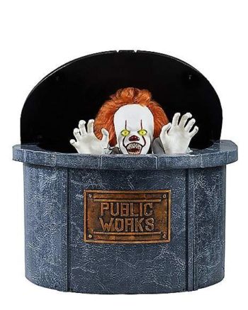 21 Inch Pennywise Sewer Grate Animatronic Decoration - It Chapter Two