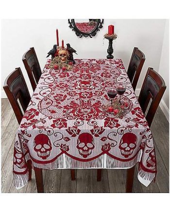 7 Ft Gothic Romance Tablecloth - Decorations