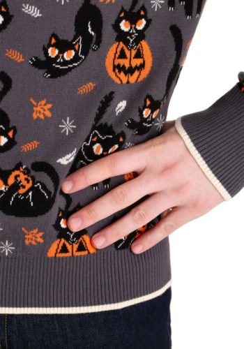 Adult Quirky Kitty Halloween Sweater