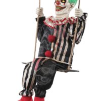 Animated Swinging Chuckles Evil Clown Prop