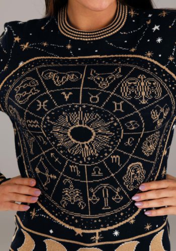 Astrology Signs Halloween Sweater for Adults