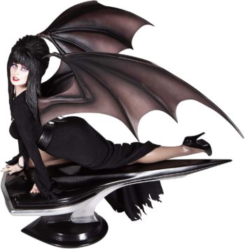 Enesco Elvira Mistress of The Dark Grand Jester Studios Deluxe 1:4 Scale Limited Edition Statue Figurine, 16 inch, Multicolor