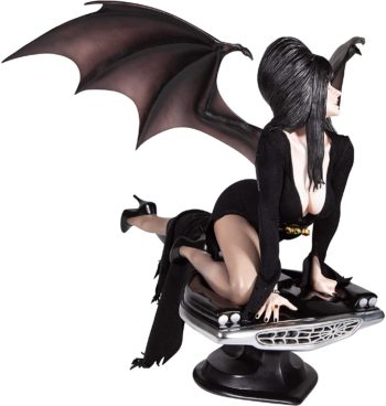 Enesco Elvira Mistress of The Dark Grand Jester Studios Deluxe 1:4 Scale Limited Edition Statue Figurine, 16 inch, Multicolor