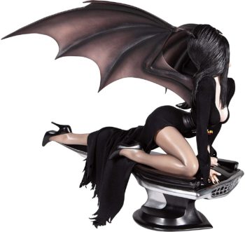 Enesco Elvira Mistress of The Dark Grand Jester Studios Deluxe 1:4 Scale Limited Edition Statue Figurine, 16 inch, Multicolor