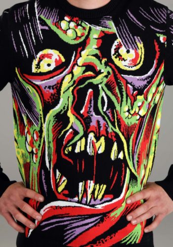 Face the Monster Adult Halloween Sweater