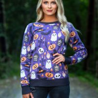 Halloween Mischief Adult Halloween Sweater