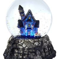 Haunted House Waterglobe with LED Light Décor