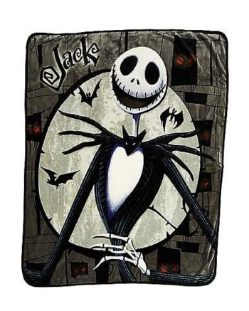 Jack and Sally Reversible Fleece Blanket - The Nightmare Before Christmas