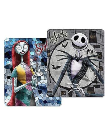 Jack and Sally Reversible Fleece Blanket - The Nightmare Before Christmas