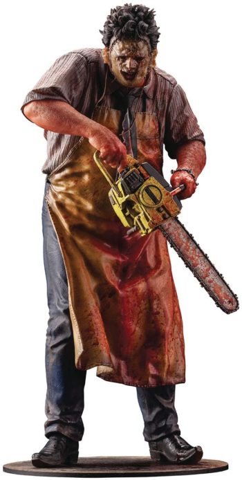 Kotobukiya The Texas Chainsaw Massacre: Leatherface (1974 Slaughterhouse Version) ArtFX Statue, Multicolor, 6 inches