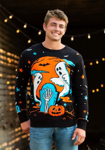 Neon Halloween Sweater for Adults