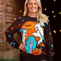 Neon Halloween Sweater for Adults