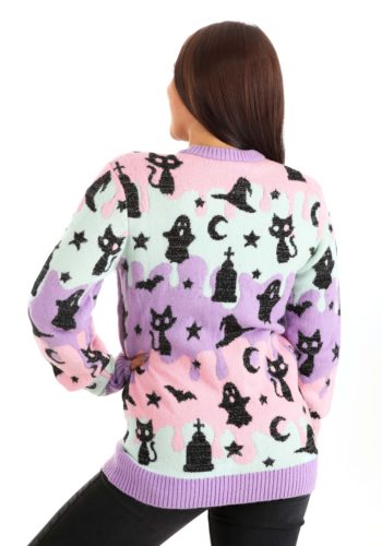 Pastel Halloween Sweater for Adults