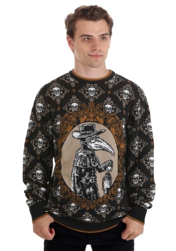 Plague Doctor Halloween Sweater for Adults