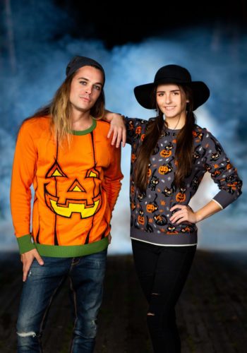 Pumpkin Halloween Sweater for Adults